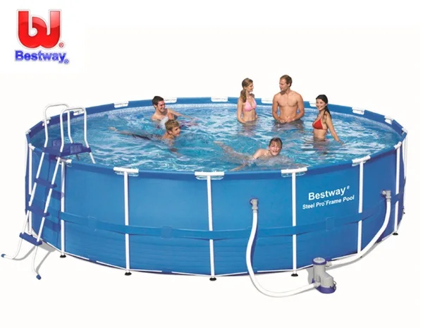 56418 год Bestway 366*100 см новинка 2016 профессиональный стальной каркас для бассейна
