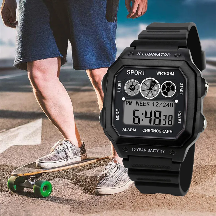 

New Fashion Luxury men watches Analog digital military Army Sport LED Waterproof Wrist Watch Relogio Masculino reloj hombre