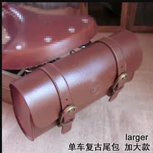 Q395 Free shipping TweedRun British retro bicycle riding bike tail bag saddle Bag PU brown bike bag,bike parts