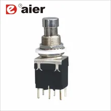 25 шт. PBS-24-202P dpdt фиксации PCB электрический ножной переключатель