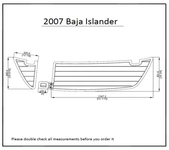 

2007 Baja Islander Swim Platform Pad Boat EVA Teak Decking 1/4" 6mm