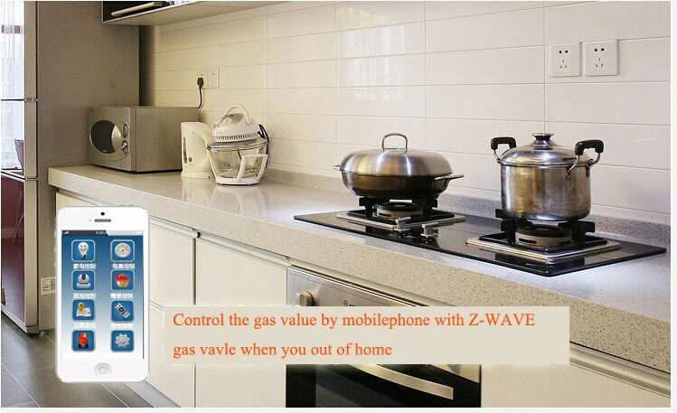Z-Wave Plus, ЕС, частота 868,42 МГц, Умный интеллектуальный газовый клапан, водопроводный клапан для умного дома, для кухни, защита безопасности