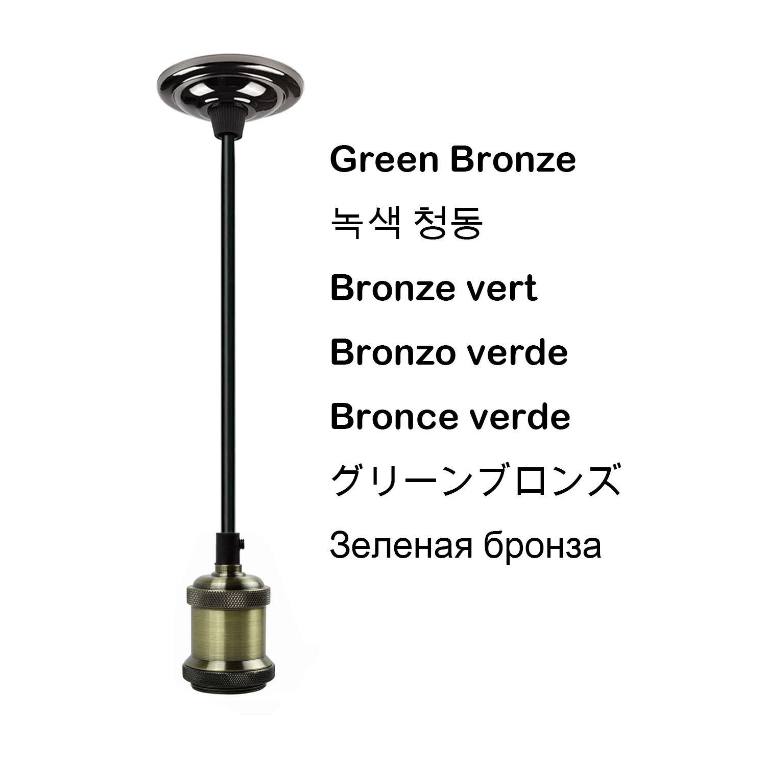 Grensk Vintage Mini Pendant Light E26 E27 Base de Tecido Preto Cordão Pendurado Kit de Luz para Corredor de Casa Escritório Estúdio Quarto 20 base tecido preto cabo de tecido pendurado