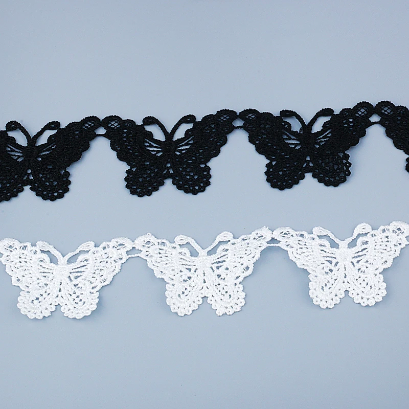 

Misaya 12pc cute butterfly applique bow lace stamps fabric,DIY embroidery patch stickers clothes dress trim craft