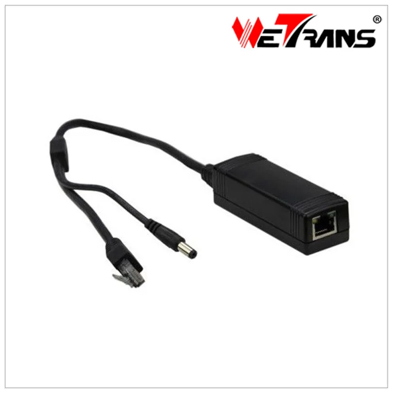 

WETRANS POE2001 External POE Splitter, IEEE.802.af and IEEE.802.3at high Power Cable DC 12V