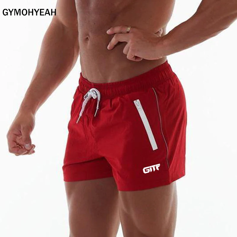 GYMOHYEAH NEW Men's shorts Quick drying with fitness bodybuilding workout shorts Men high quality musculation men Beach Shorts GYMOHYEAH NEW Men's shorts Quick drying with fitness bodybuilding workout shorts Men high quality musculation men Beach Shorts