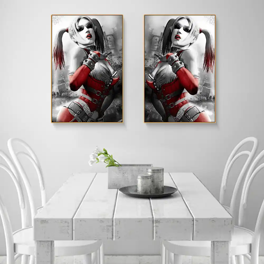 Harley Quinn Hd Printed Painting Poster Canvas Print Art Painting Wall Art For Living Room Bedroom Decor Pictures Duvar Tablolar