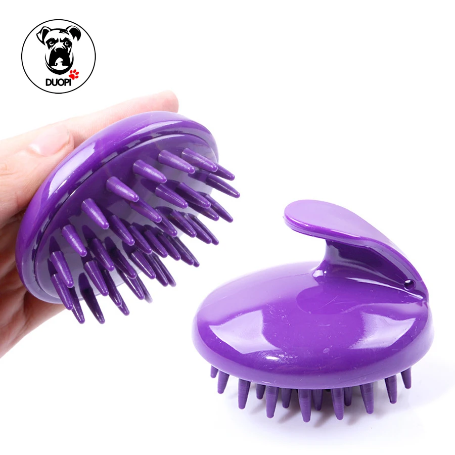 Soft Silicone Brush Short Hair Dog Grooming Comb Dog Massage Bath Brush Pet Hair Remover Dog Fur