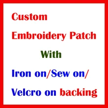Пользовательские вышивки патч с вашим собственным логотипом дизайн пользовательский командный клуб школа логотип