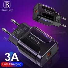 3,0 Быстрая зарядка USB ЗУ для мобильного телефона 18 Вт ЕС США плюс настенное зарядное устройство адаптер QC 3,0 для iPhone samsung huawei Быстрая зарядка