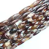 Beautiful 6-50mm Coffe Color Stripe agates Oval beads 15