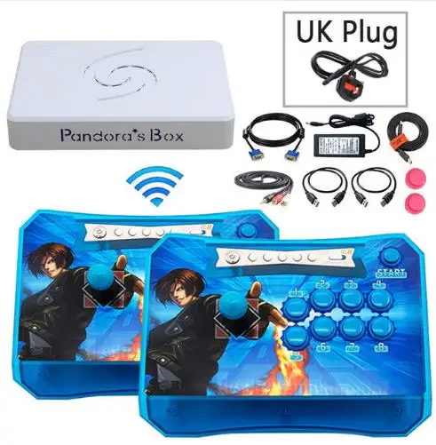 Игровой контроллер комплект с 1300 игр Pandora Box 6 беспроводной джойстик для аркадных игр консоль для PS3 PC Игры борьба 2 игроков джойстик