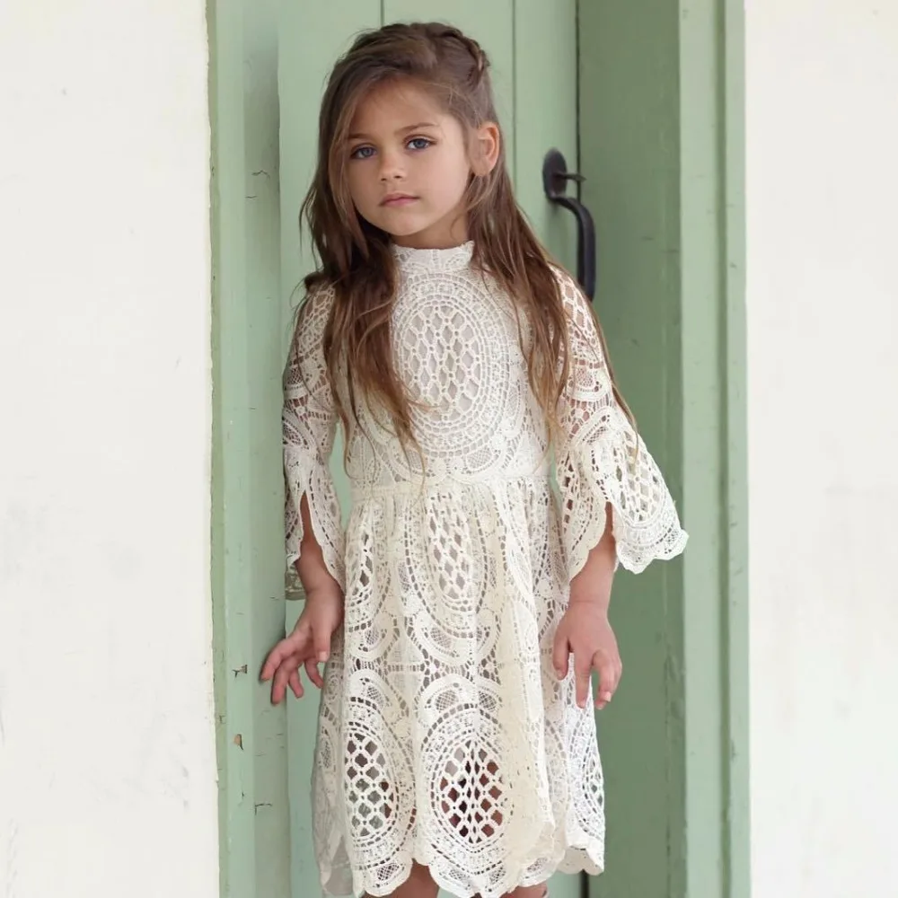 

5210V Wedding Hollow Princess Costume Kid Dresses For Baby Girls Clothes Party Dresses wholesale baby kids boutique clothing lot