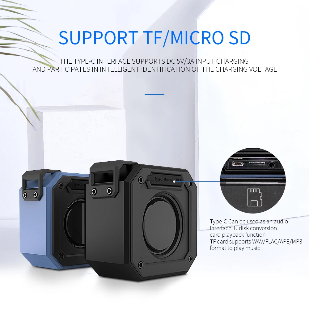 Открытый IPX7 водонепроницаемый портативный беспроводной TWS Bluetooth V4.2 стерео супер