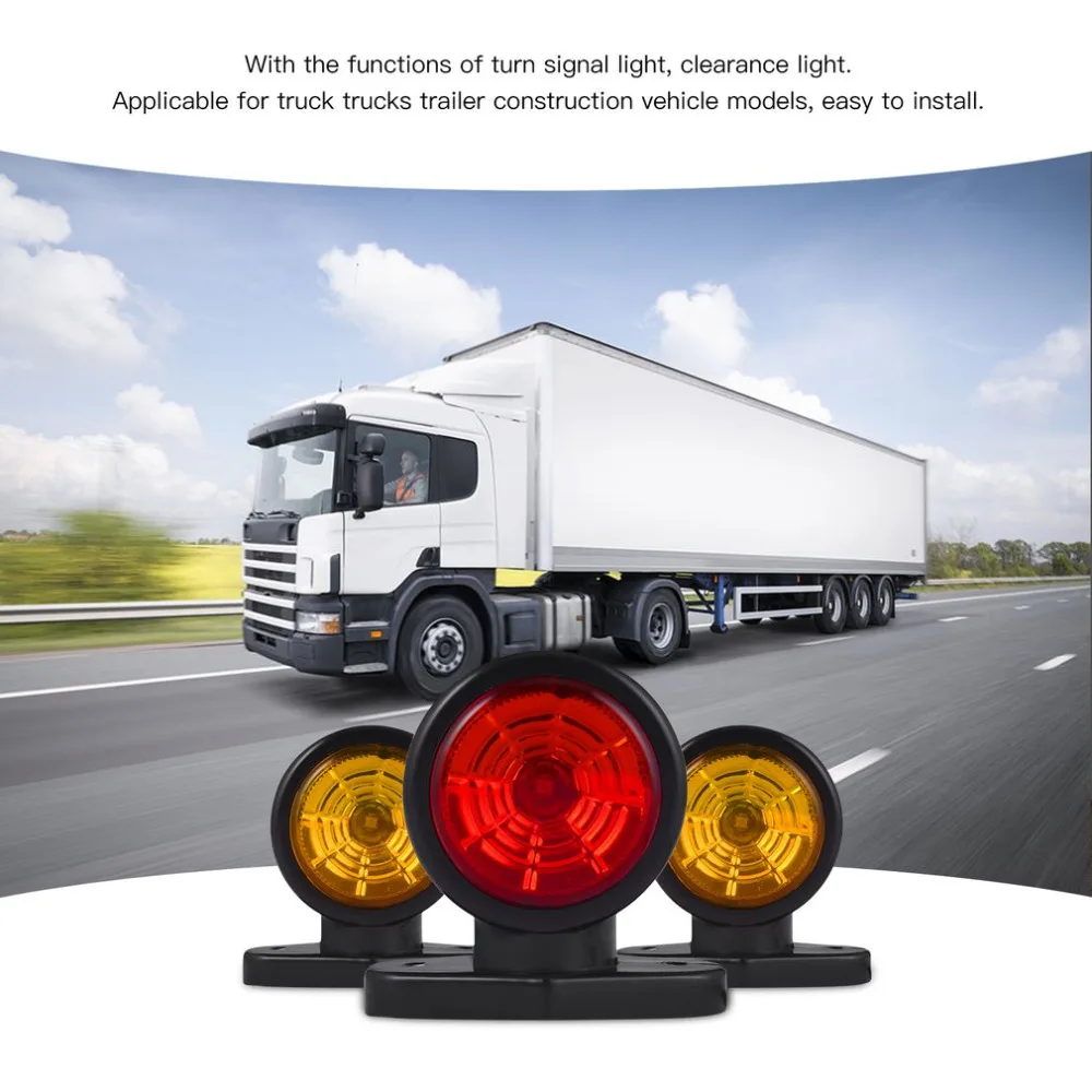 

10-30V Car LED Truck Car Lorry Tractor Van Lamp Tail Trailer Light Turn Signal Light Clearance Light High Brightness Lower Power
