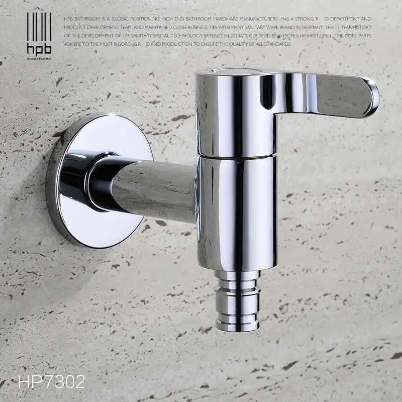 HPB Brass G1/2 G3/4 Garden Faucet Decorative Outdoor Faucet Washing