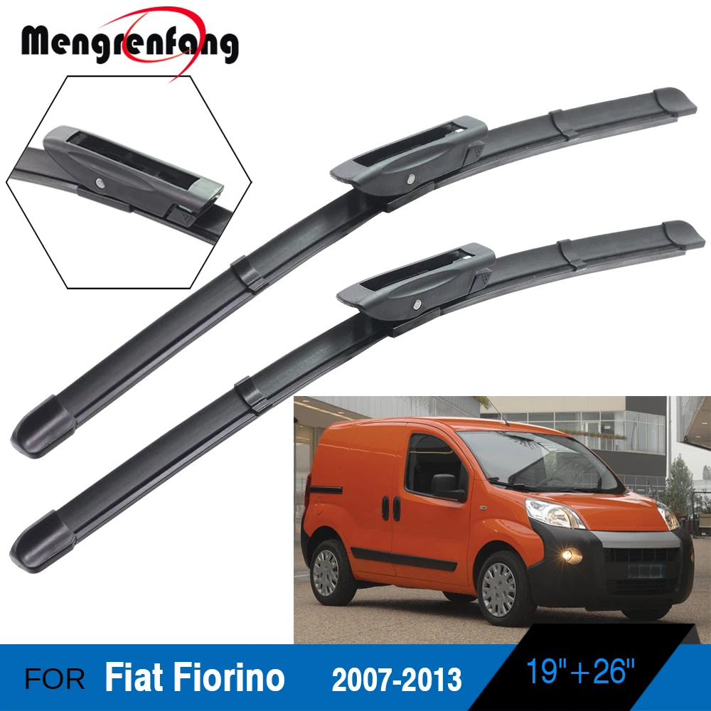 2 X щетки стеклоочистителя для лобового стекла автомобиля мягкие резиновые штыковые рычаги стеклоочистителя для Fiat Fiorino 2007 2008 2009 2010 2011 2012 2013