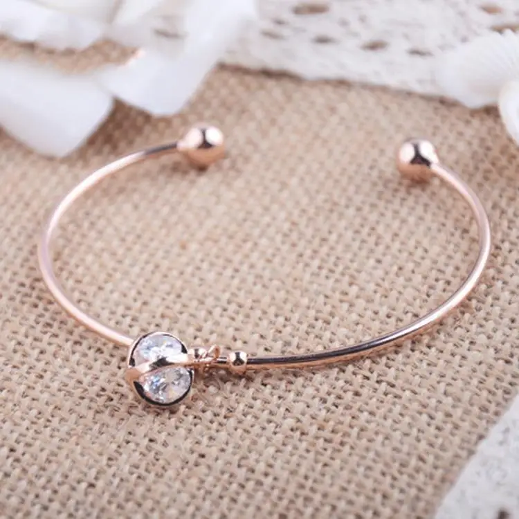

Fashion Women Bracelets Bangles Zircon Bangles Chunky Statement Charm Jewelry BL-0329
