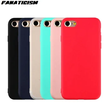 

200pcs Ultra-thin Soft Silicone Matte Case For iphone 11 Pro Max XR X XS Max 8 7 6S Plus 5S SE Candy Color Soft TPU Phone Cover