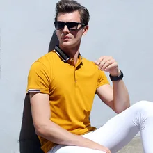 Мужская повседневная Однотонная рубашка Летняя мужская модная Молодежная мужская рубашка-поло с коротким рукавом тонкая рубашка