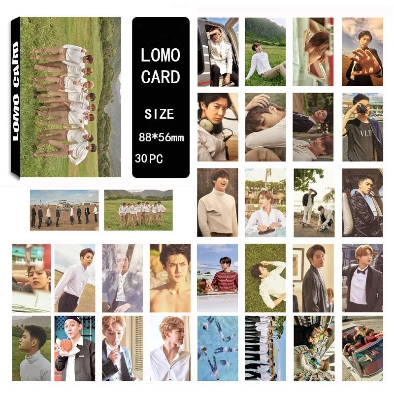 LOMO Card KPOP BIGBANG/EXO/BLACKPINK/GOT7/IKON/RED VELVET/SJ/NCT127/IZONE/TXT/TWICE/MONSTAX/Album Small Cards Photo Photocard