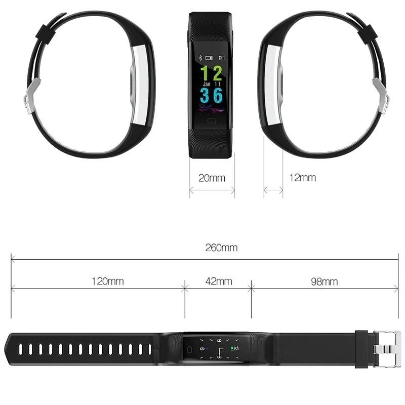 F07 Plus Smart Band Wristband Heart Rate Monitor Blood Pressure Bracelet Fitness Tracker Sport Smart Watch For Android IOS Phone