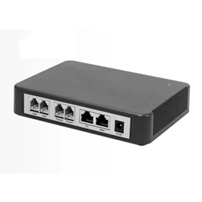 Newrock SIP VoIP Gateway 4 FXO easy configure analog adapter.Elastix asterisk compatible ATA PSTN city CO line for SMB | Компьютеры и