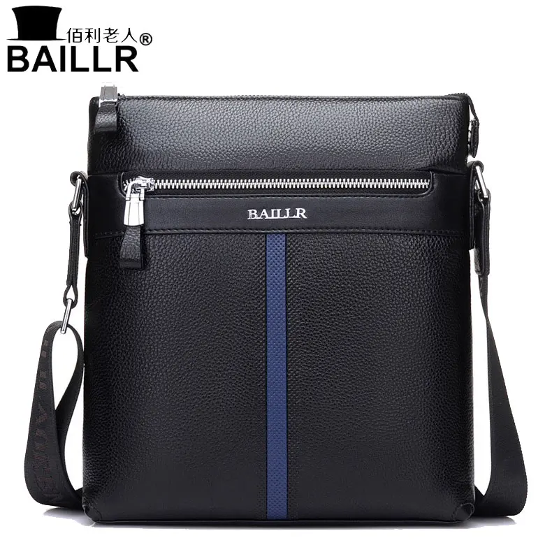BAILLR Brand Genuine Leather High Quality Business Men S Bag Messenger Bags Men Leather Crossbody Shoulder