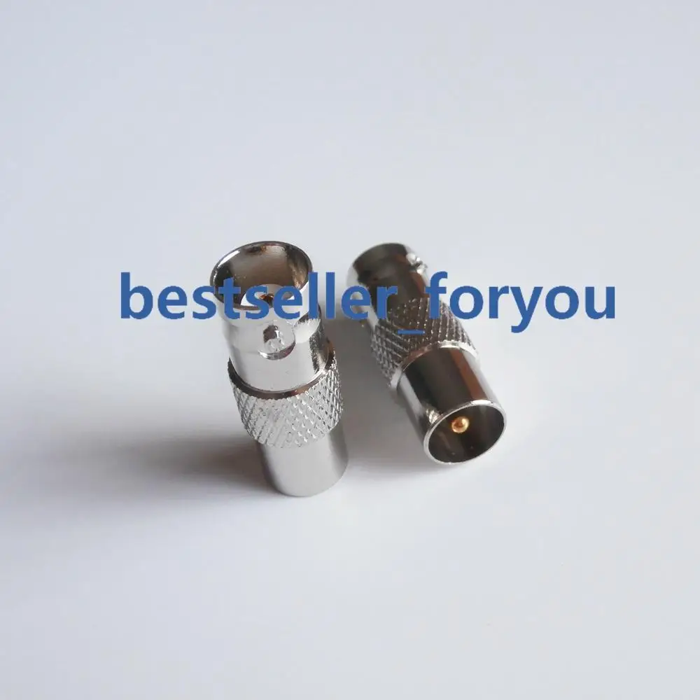 

1X BNC Female Jack To IEC PAL DVB-T TV Male Plug Straight RF Adapter Connector