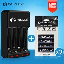 PALO AA rechargeable battery 1.2V AA1300mAh Ni-MH Pre-charged Rechargeable Battery 2A Baterias for Camera toy PALO AA rechargeable battery 1.2V AA1300mAh Ni-MH Pre-charged Rechargeable Battery 2A Baterias for Camera toy