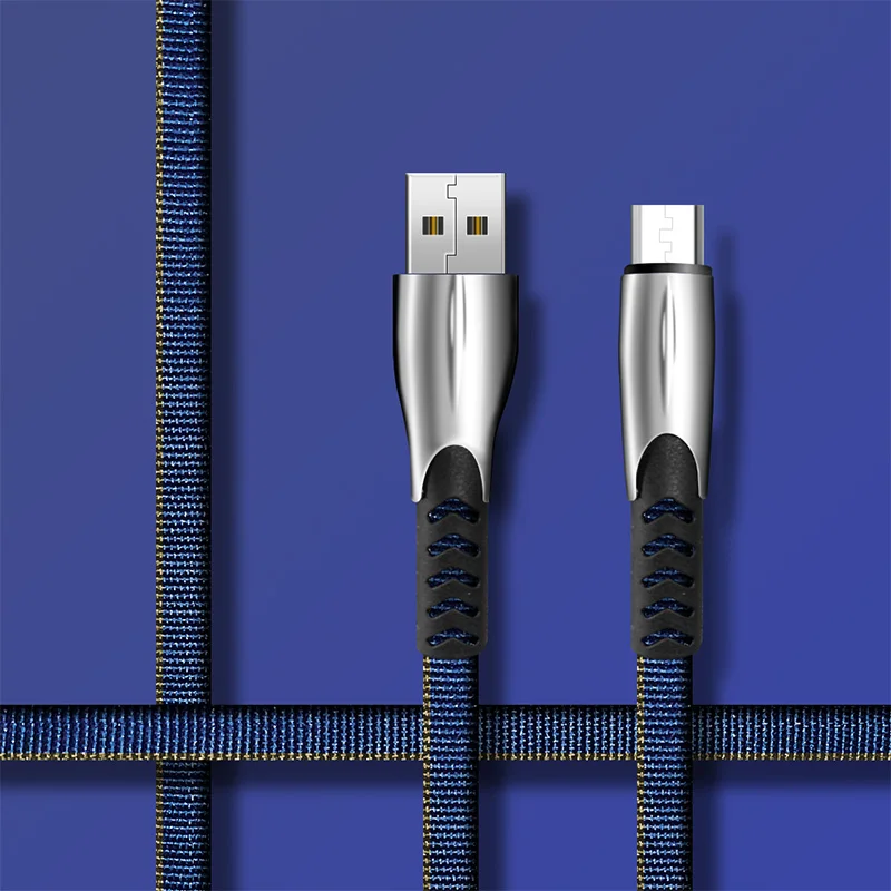 3A Micro USB кабель провод для быстрого заряда для samsung зарядное устройство Шнур для Xiaomi Redmi Note 5 Android телефон микро usb кабель 3 м 2 м - Цвет: Dark Blue