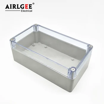 

200x120x56mm Transparent Cover Dustproof IP65 Outdoor Wires Junction Box Connecting DIY Enclosure