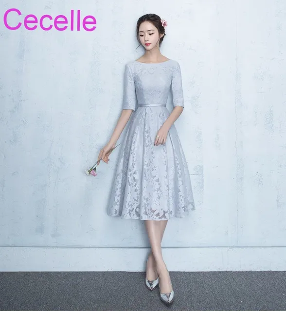 A Line Dresses in Silver