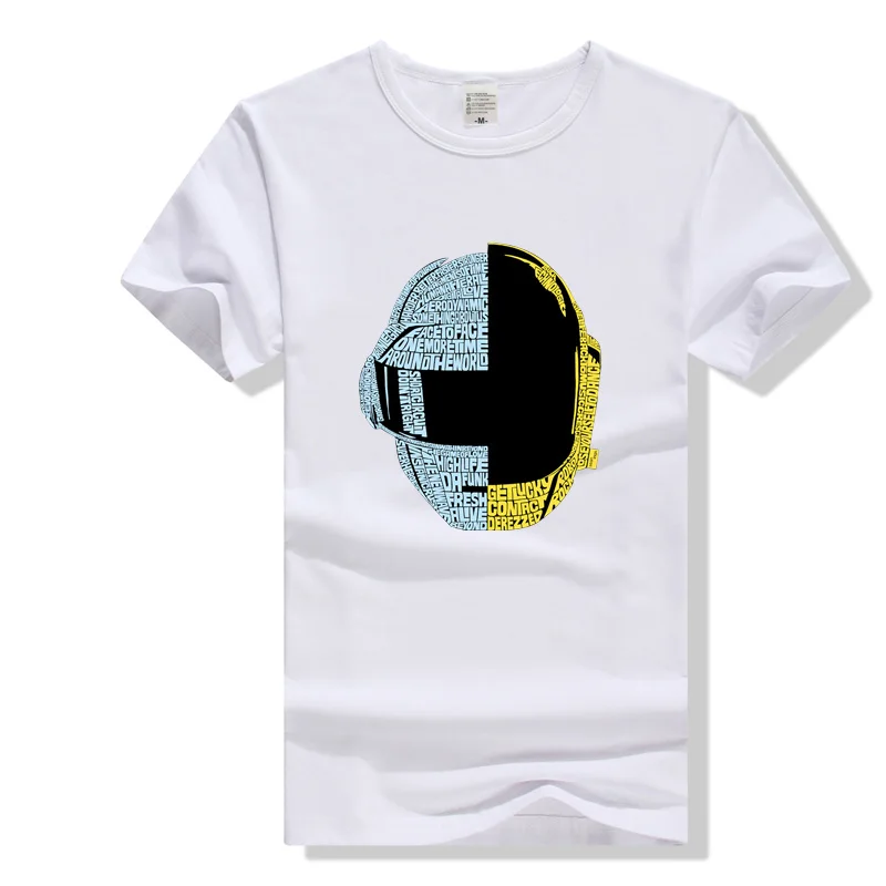 

Daft Punk Helmet T Shirt Rock Band T-shirt Men Women Clothing Top Cotton Tshirt Streatwear Tee Gifts Plus Size