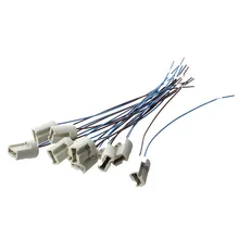 Розничная) 10 шт. 250 В 2A G9 Разъем керамический светильник держатель лампы с кабелем свинцовый-Off-White