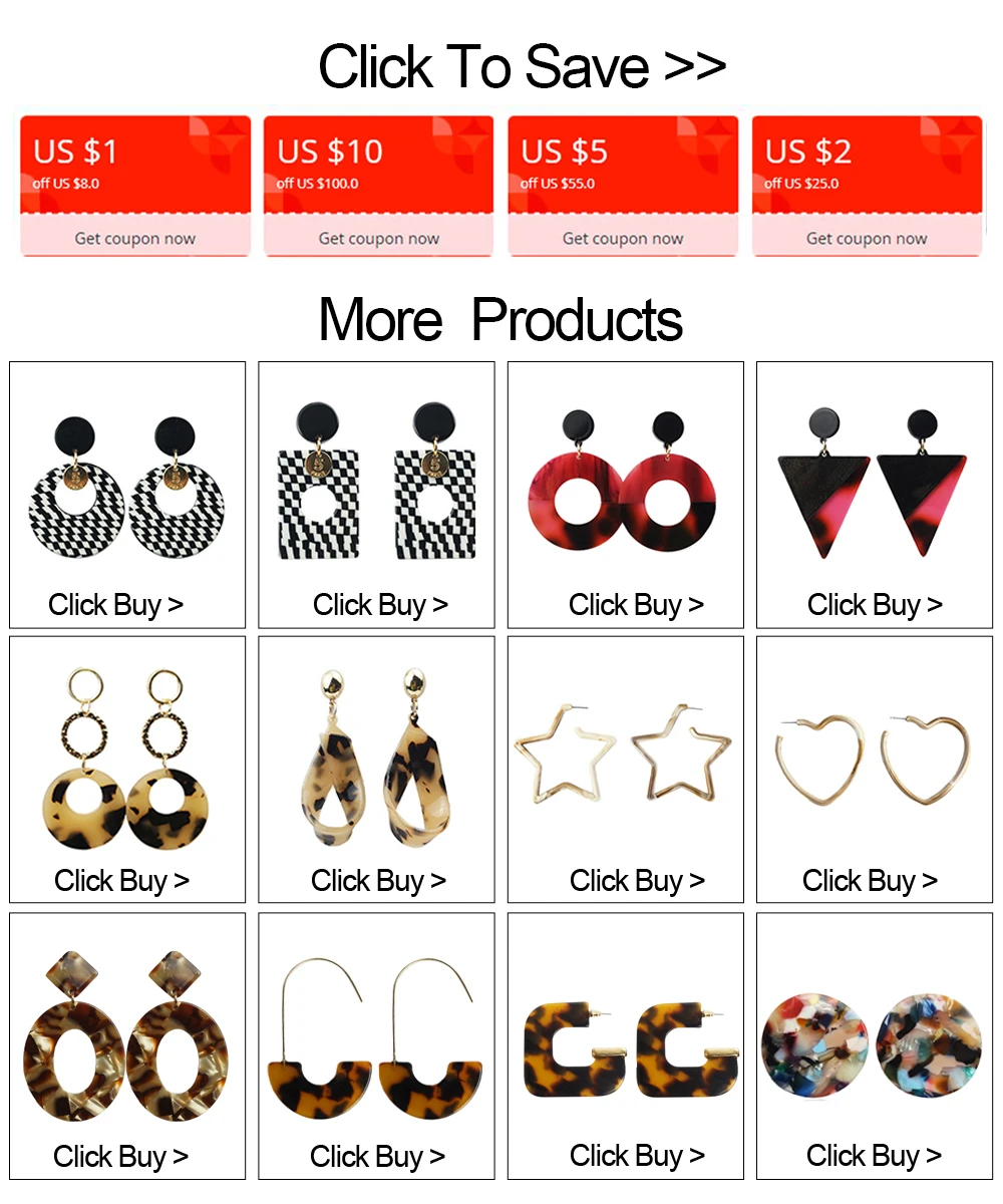 acrylic earrings