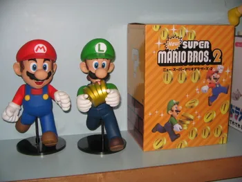 

Gold Mario figures high quality Mario and Luigi PVC figure 21cm height