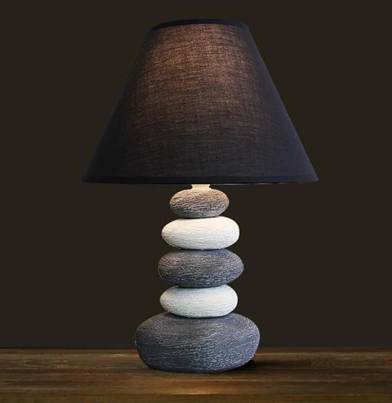 Nordic настольная лампа спальня творческий американский керамика современная мода прекрасный тепло освещение