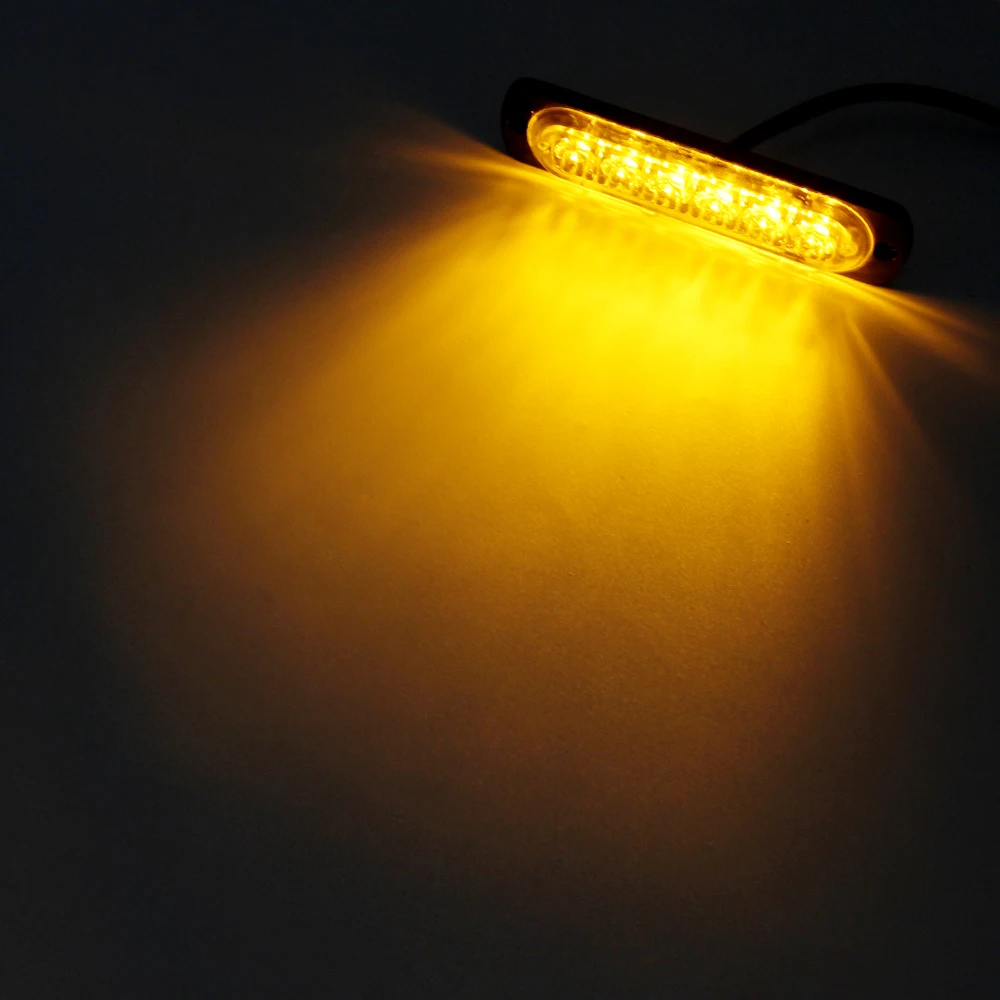 Luz de Led de Aviso de Emergência Luz de Emergência em Carro Luz de Estróbica Luz de Advertência Bogrand Farol Âmbar 8 Lâmpada de alarme