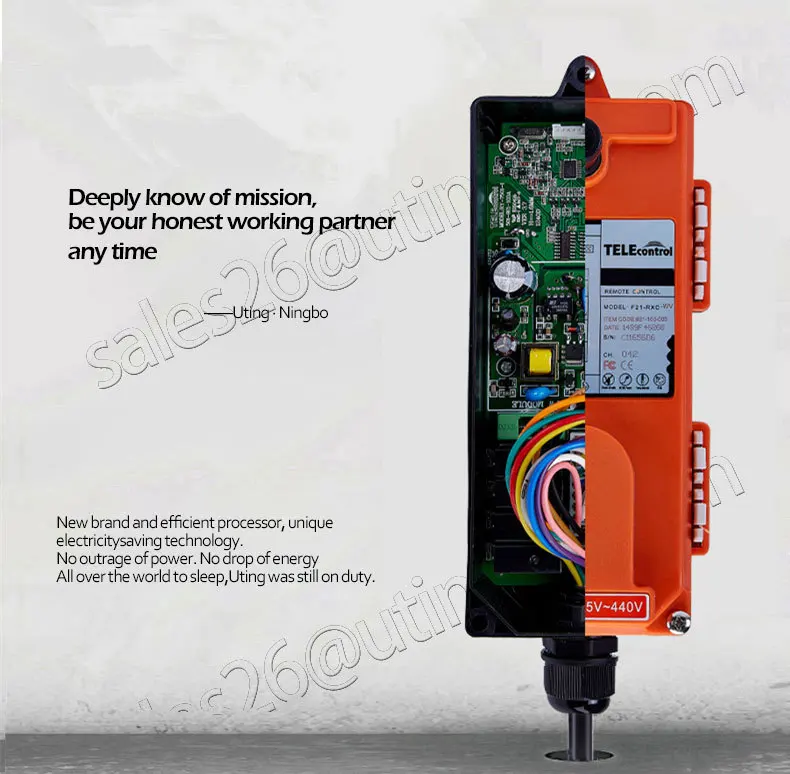 guindaste controle remoto 4 botões canal ce ip65