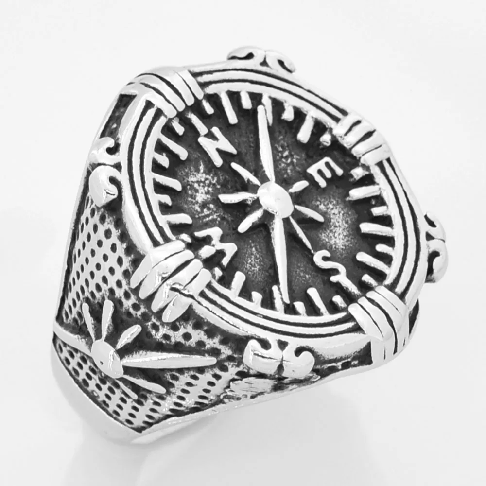 Fanssteel ювелирные изделия из нержавеющей стали кольцо с компасом FSR14W18|compass ring|ring