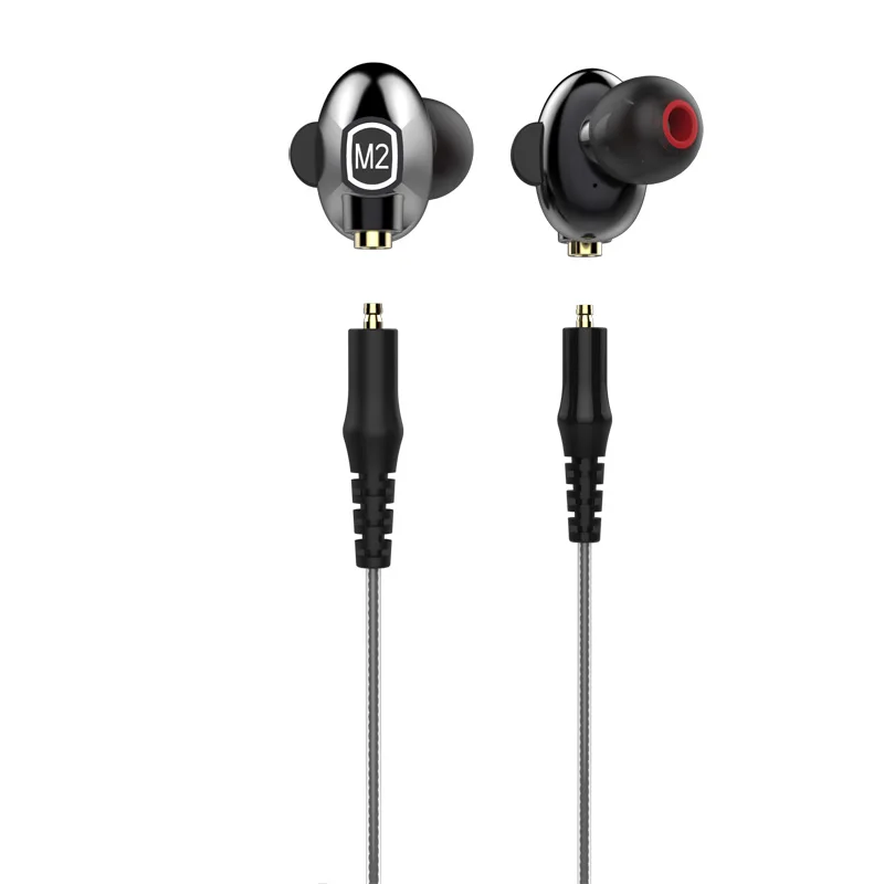 M2 Bluetooth гарнитура снижение шума Двойное действие катушки беспроводной спортивные стерео наушники с микрофоном для телефона