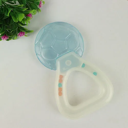 light blue ringwater Безопасность EVA материал заполненные водой Детские трофеи еда безопасная поштучная упаковка Силиконовое кольцо Прорезыватель заполненное водой кольцо Прорезыватель игрушки 1 - Цвет: light blue ringwater