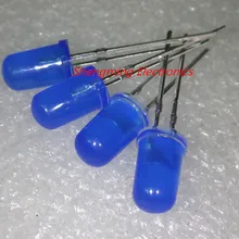 1000 шт 5 мм синий супер яркий рассеянный светодиодное освещение лампы