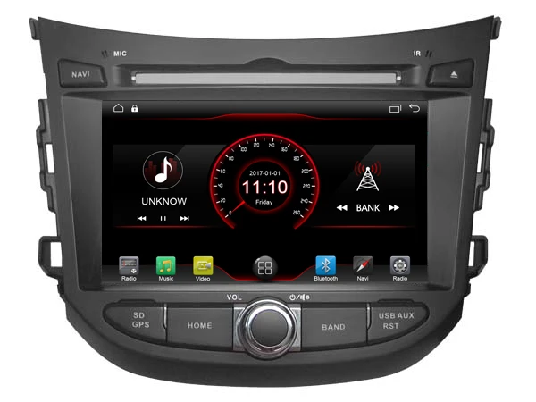 Perfect Android 8.1 quad core car dvd player media radio car audio wifi carplay gps handfree dvr headunit for HYUNDAI HB20 2012-2018 1