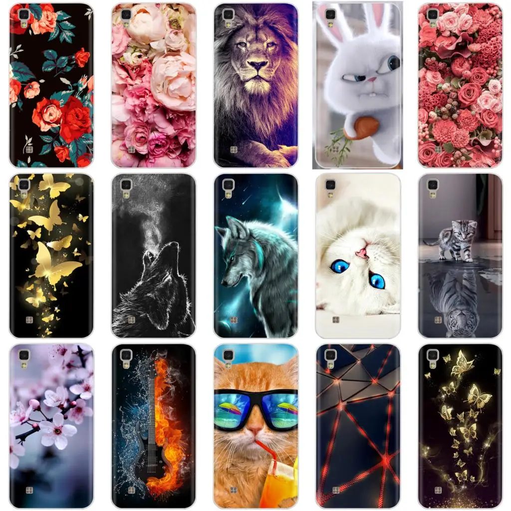 

Soft TPU Silicone Case For LG X Power 5.3 Inch Fashion Floral Pattern Back Cover For LG X Power K220 K220DS Phone Case