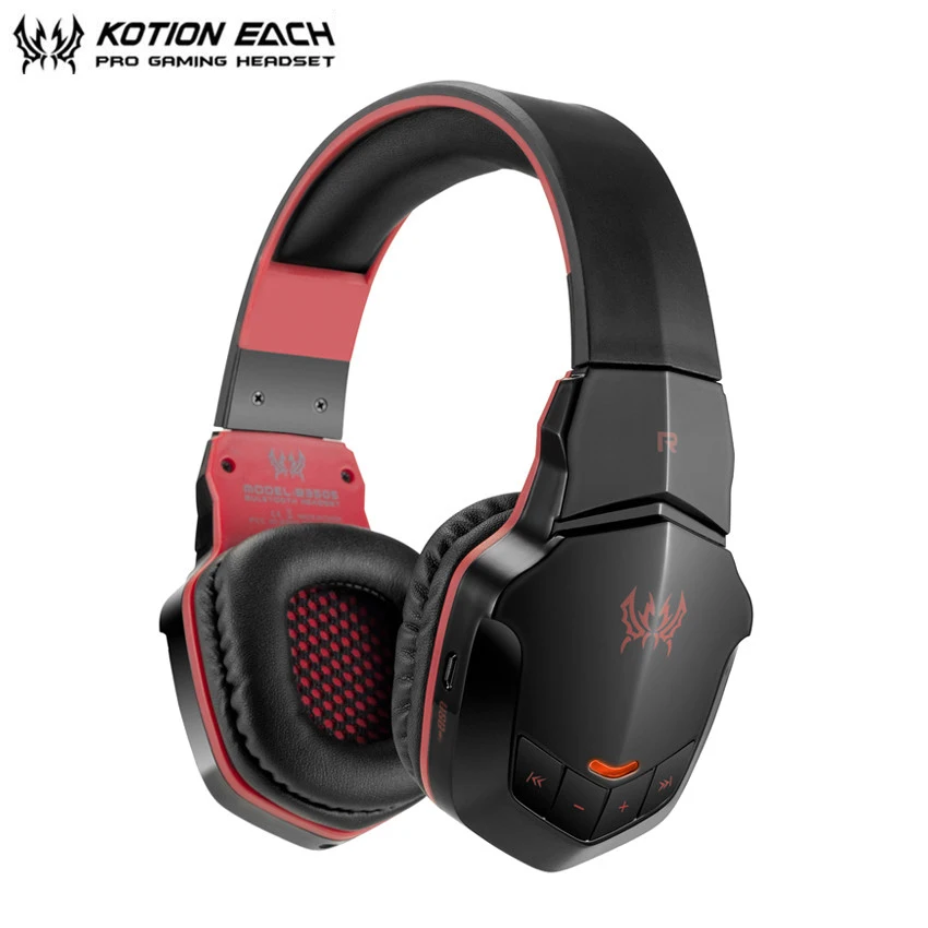 Beste KOTION ELKE B3505 Bluetooth Headset Draadloze Stereo Hoofdtelefoon met Microfoon Volumeregeling Handsfree Oproepen voor iPhone Xiaomi