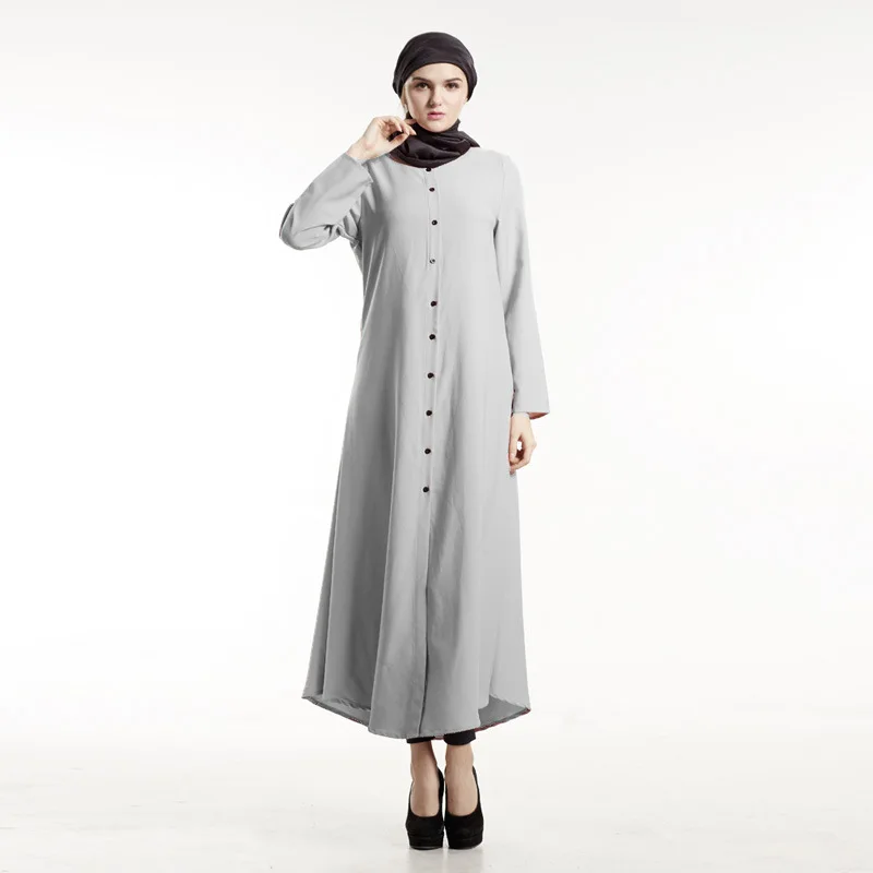 Мусульманское длинное платье рубашка abaya большого размера женское Турция