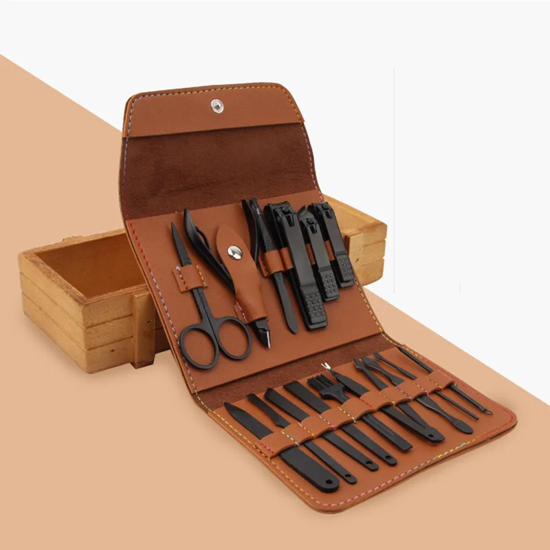 

Stainless Steel Nail Clipper 16 Piece Set Manicure Tool hand tool set