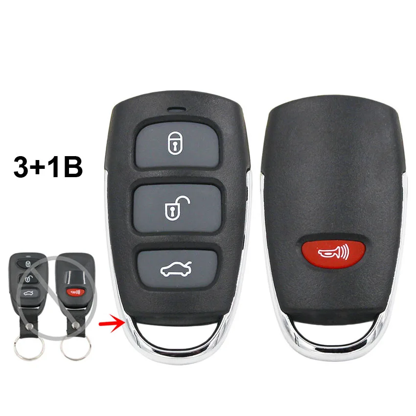 

3+1/4 Button Remote Car Key Shell Case Housing for Hyundai Elantra Sonata i10 for Kia Sorento Cerato Forte Spectra Optima Rondo